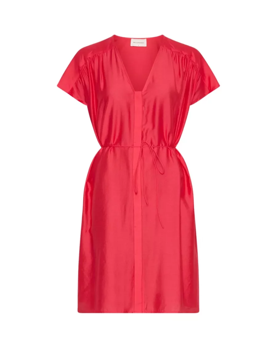 MOSS COPENHAGEN-Dakota SS Dress-19114-rose red-ROOD