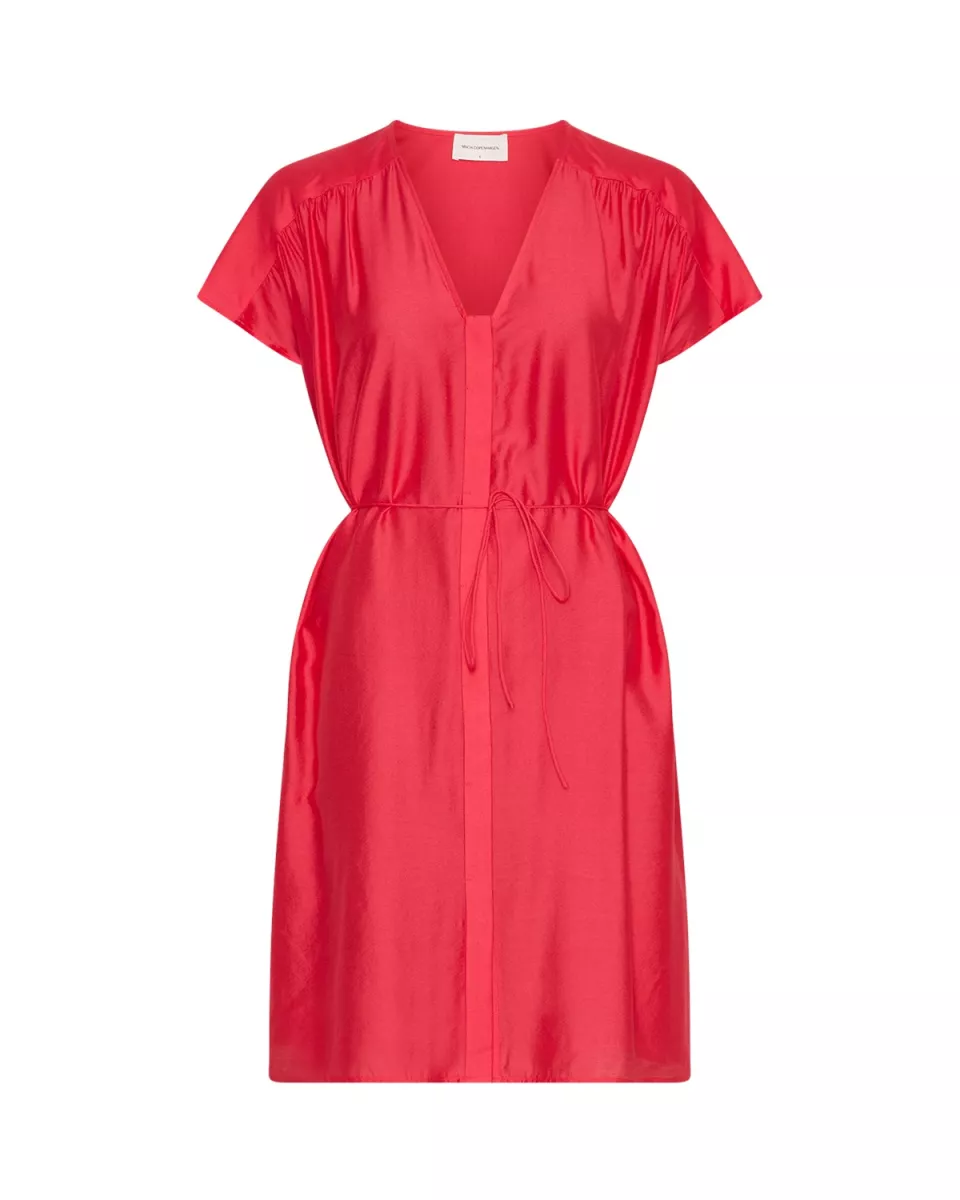 MOSS COPENHAGEN-Dakota SS Dress-19114-rose red-ROOD