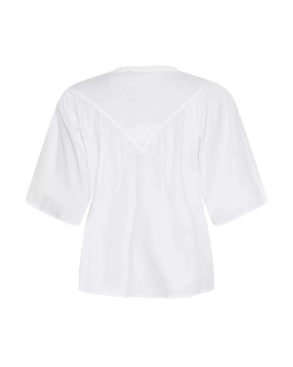 MOSS COPENHAGEN-Ethelyn 2/4 Shirt-19015-Bright White-WIT