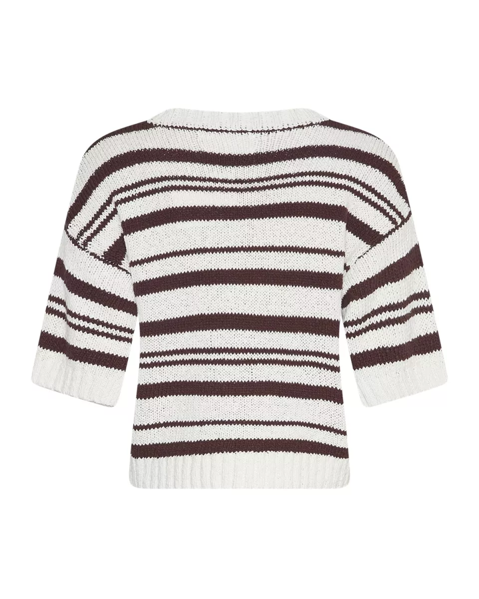 MOSS COPENHAGEN-Pullover-18299-Egret Fudge-BRUIN COMBINATIES