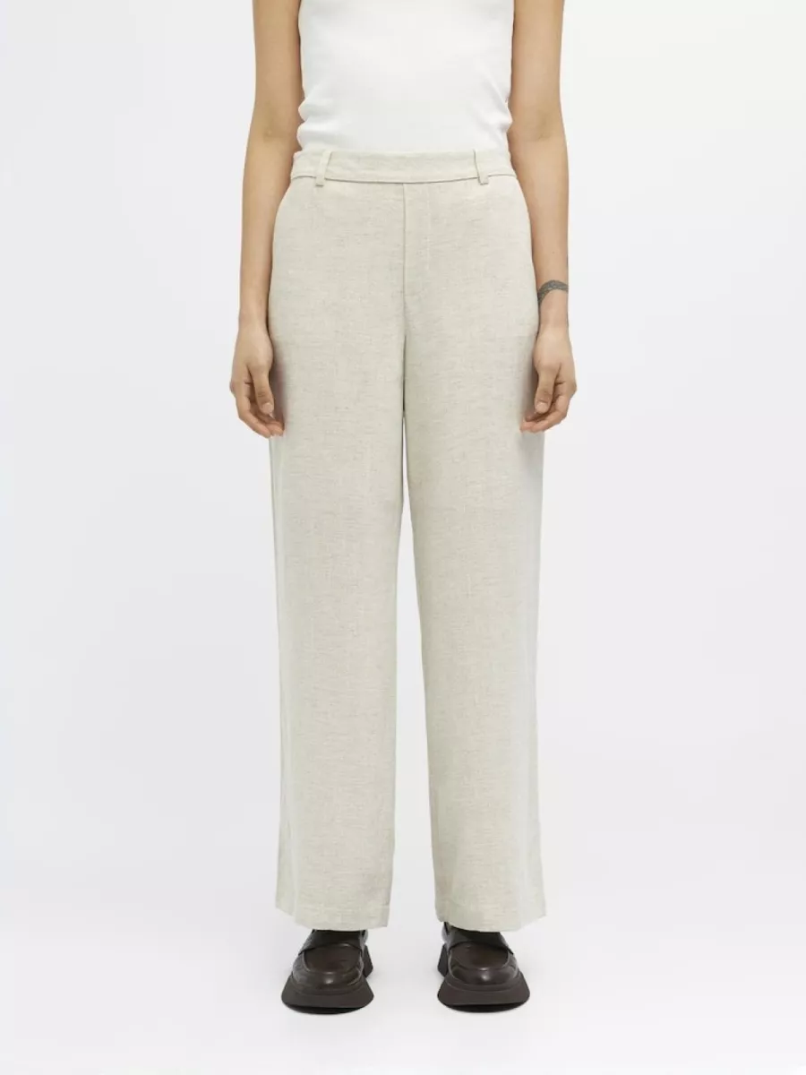 OBJECT-OBJSANNE ALINE WIDE PANT NOOS-23040671-Sandshell-ZAND