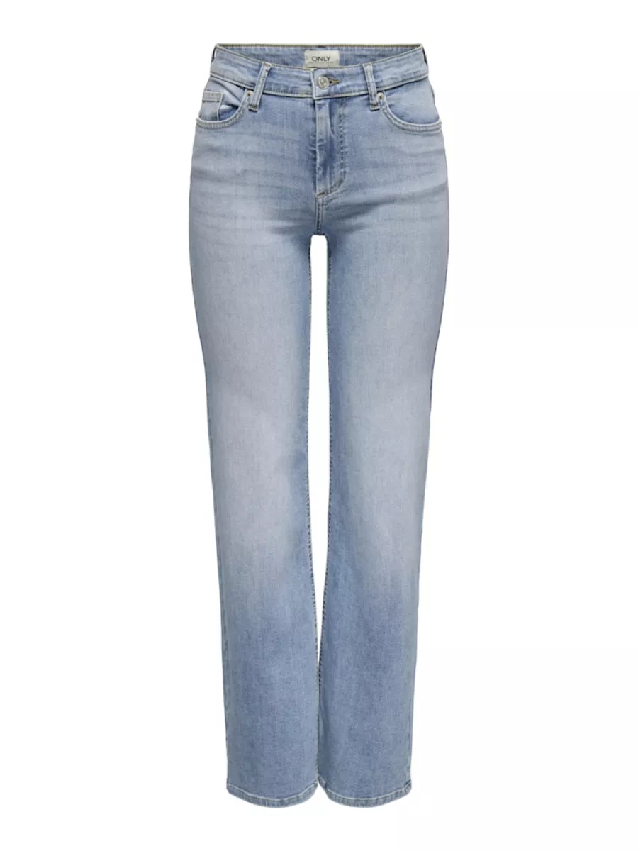 ONLY-ONLBLUSH MID STRAIGHT DNM TAI467 NO-15337794-Light Blue Denim-LICHT BLAUW