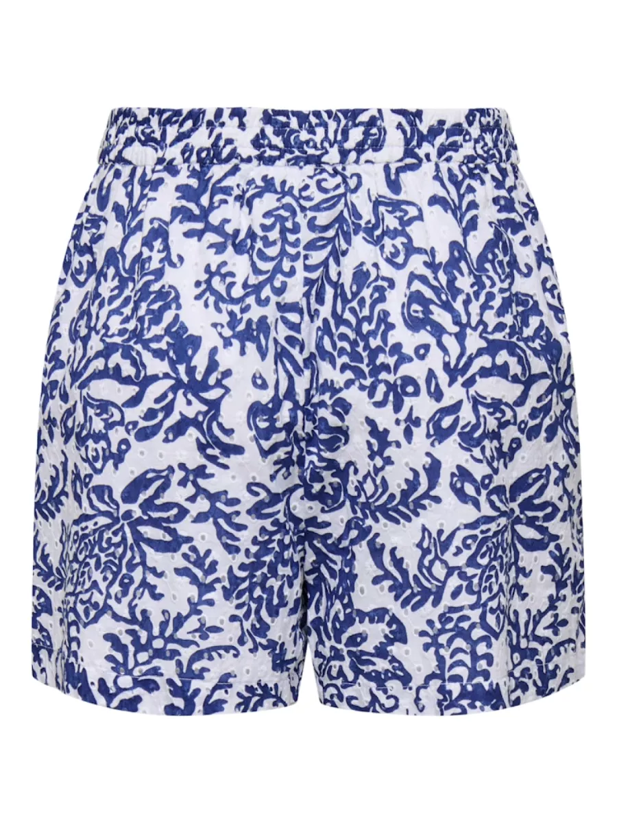 ONLY-ONLKELLY CHANEE EMB SHORTS WVN-15350013-Estate Blue-BLAUW COMBINATIE