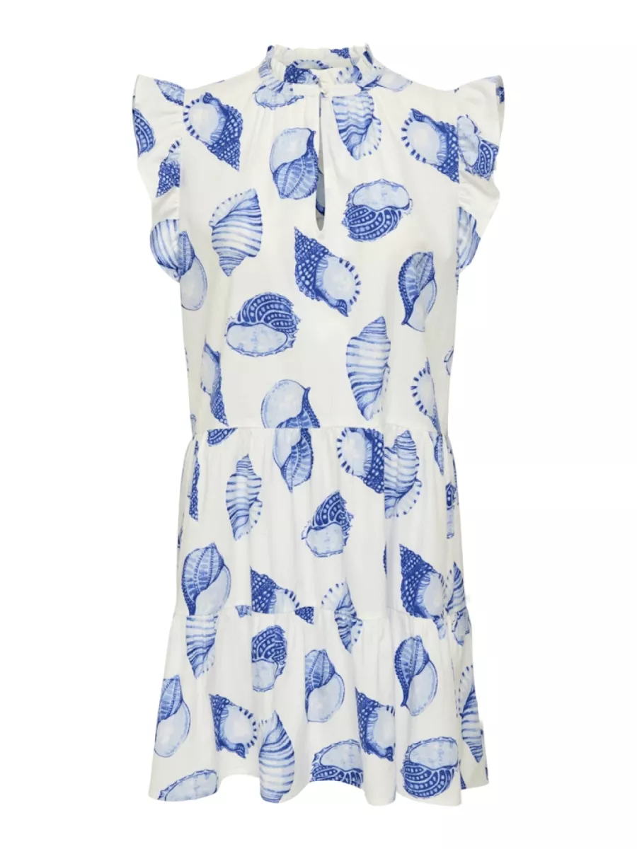 ONLY-ONLVERA CAPSL SHORT DRESS WVN-15360785-Cloud Dancer-CREME