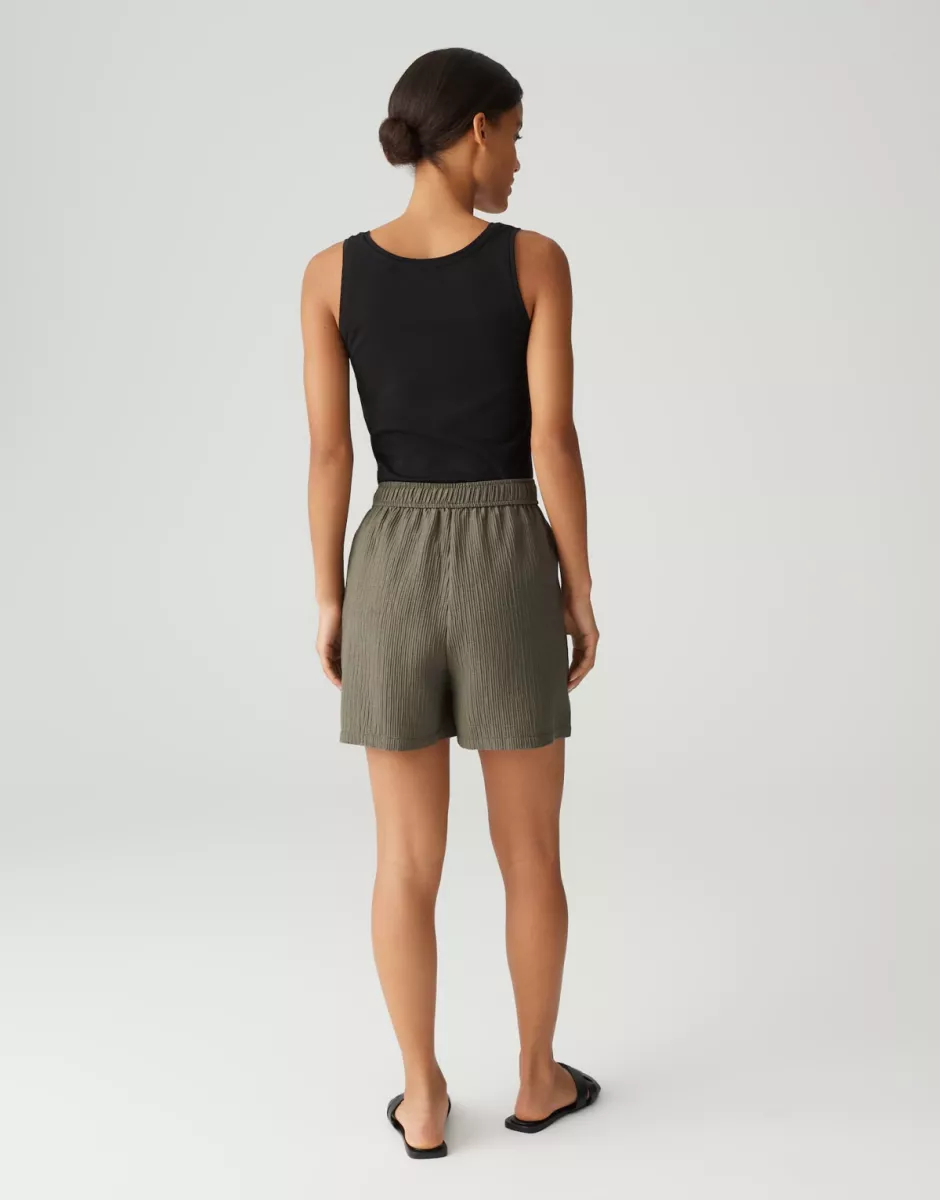 Opus-Melane shorts-10403513096344 Melane shorts-30034 Olive leaf-OLIJF