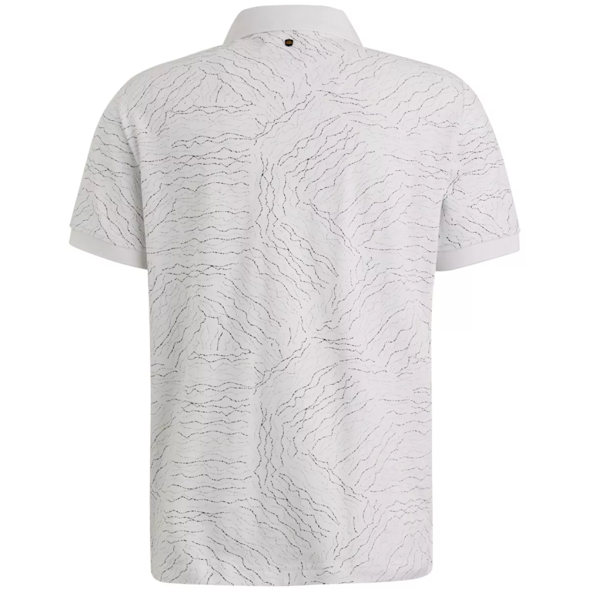 PME LEGEND-Short sleeve polo fine pique aop-PPSS2505859-7003 Bright white-WIT