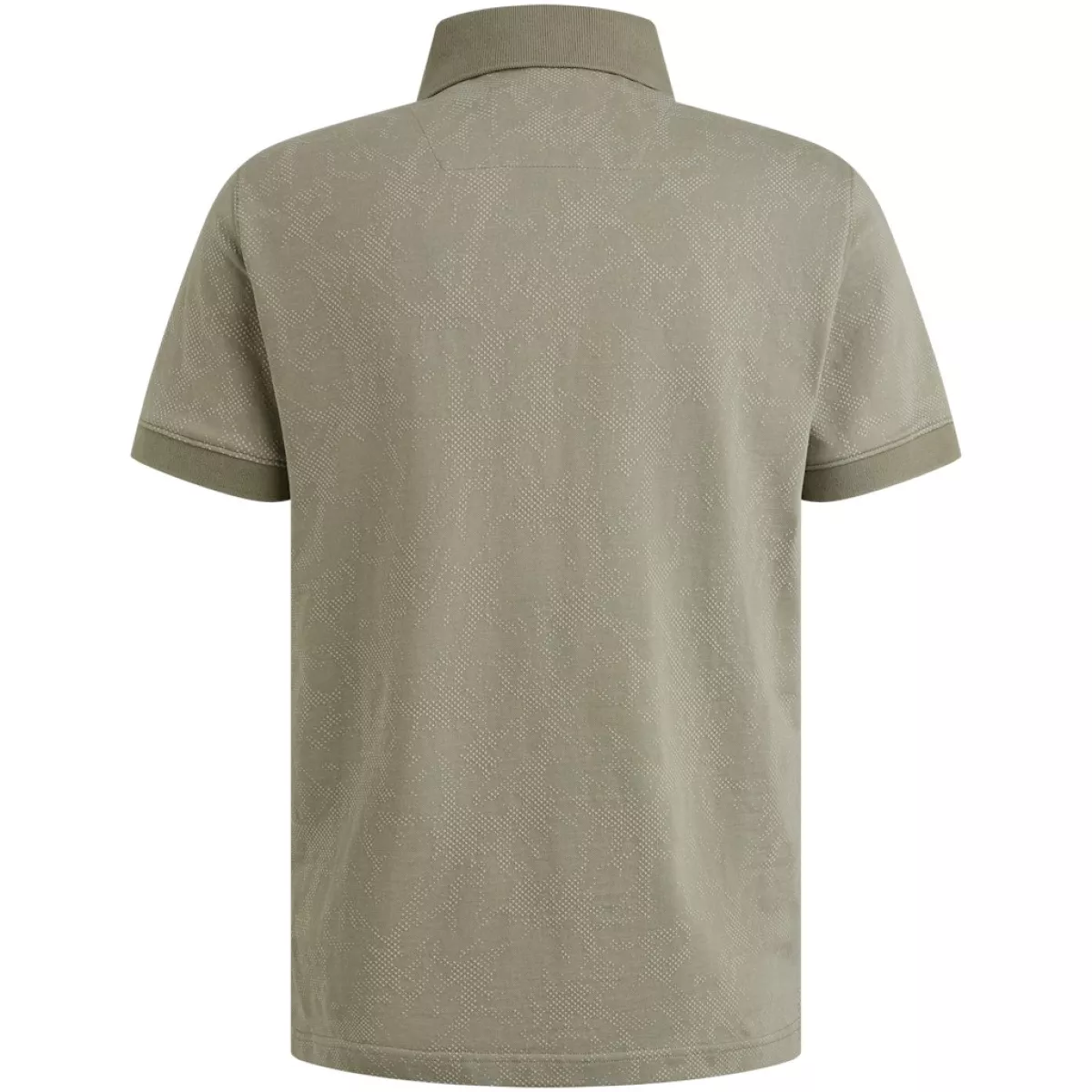 PME LEGEND-Short sleeve polo fine pique aop-PPSS2505860-6170 Shadow-GRIJS