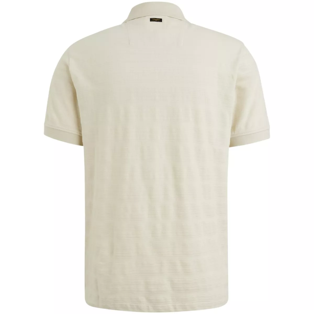 PME LEGEND-Short sleeve polo jacquard jersey-PPSS2504854-7013 Bone white-BEIGE