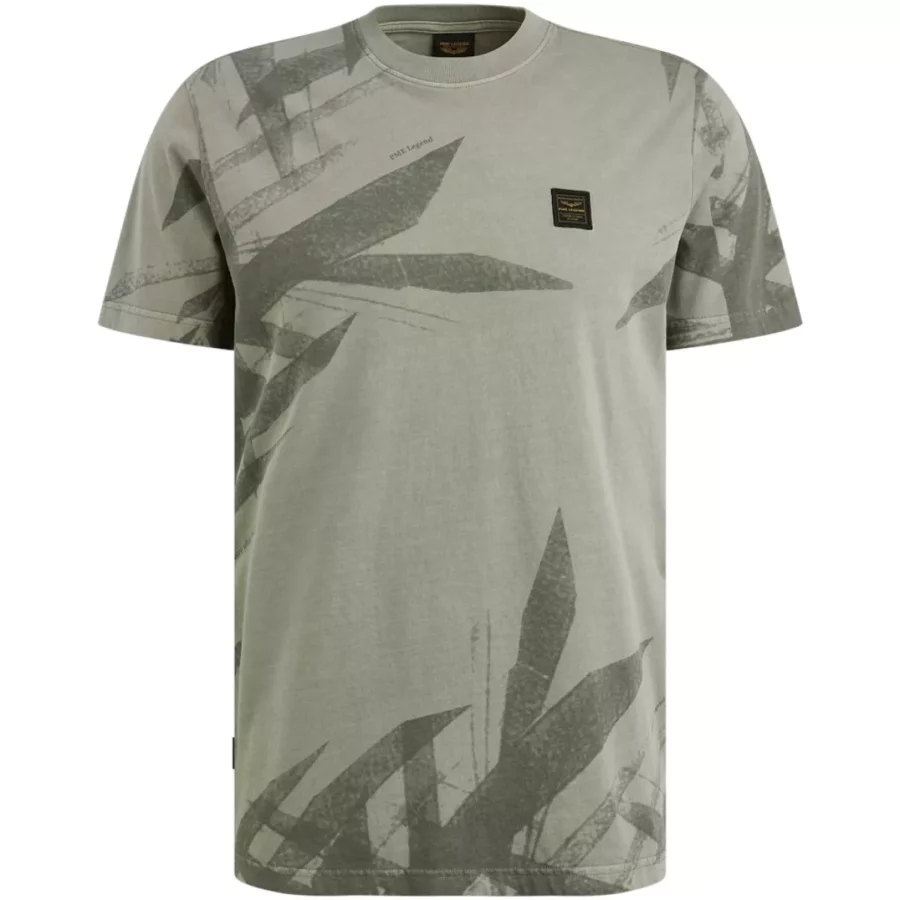 PME LEGEND-Short sleeve r-neck single jersey-PTSS2505578-6170 Shadow-GRIJS