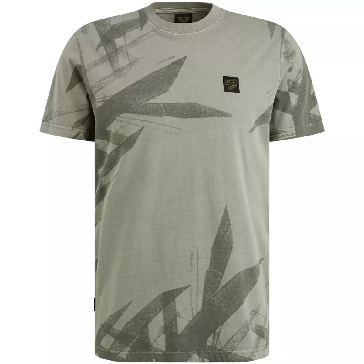 PME LEGEND-Short sleeve r-neck single jersey-PTSS2505578-6170 Shadow-GRIJS