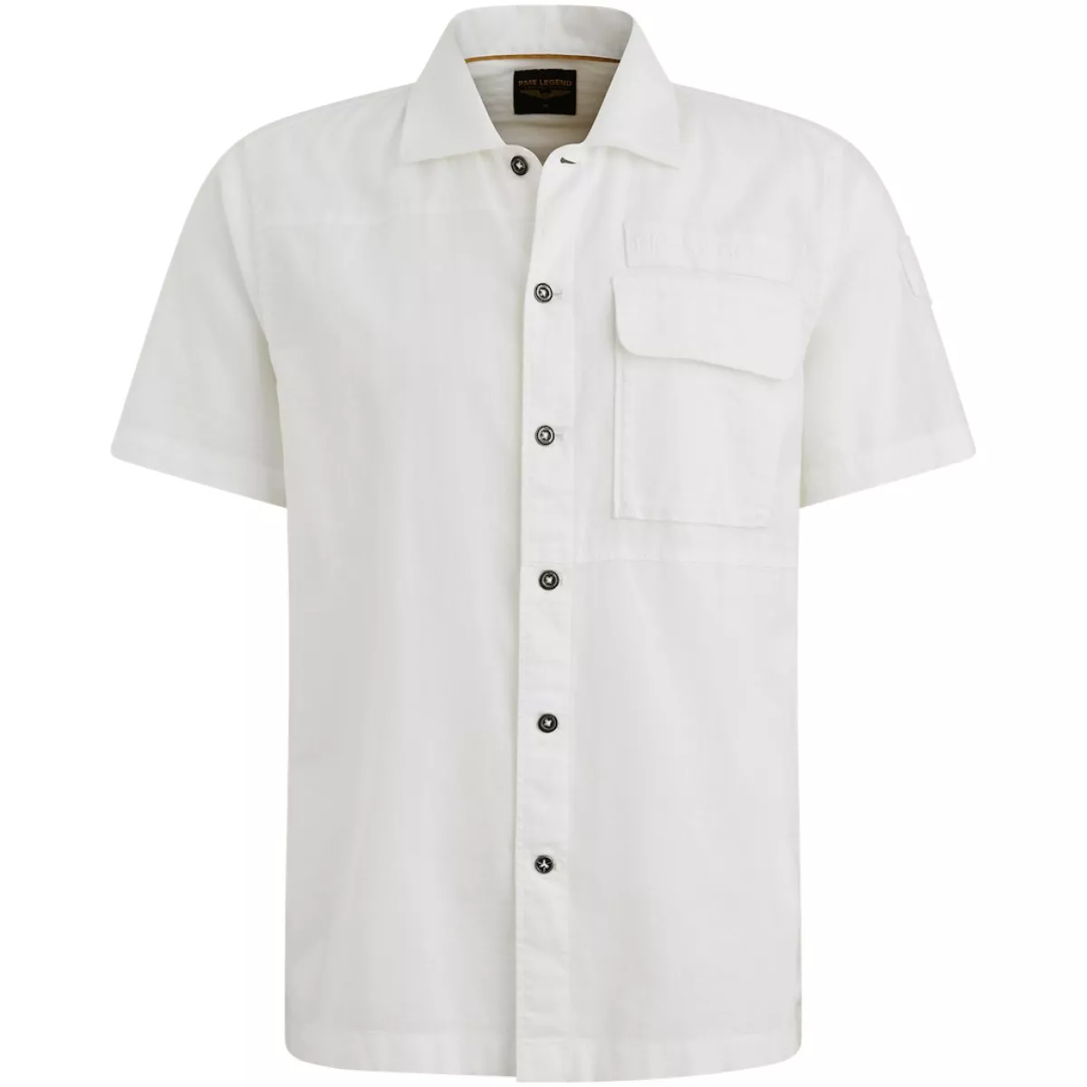 PME LEGEND-Short Sleeve Shirt Ctn linen-PSIS2505230-7003 Bright white-WIT