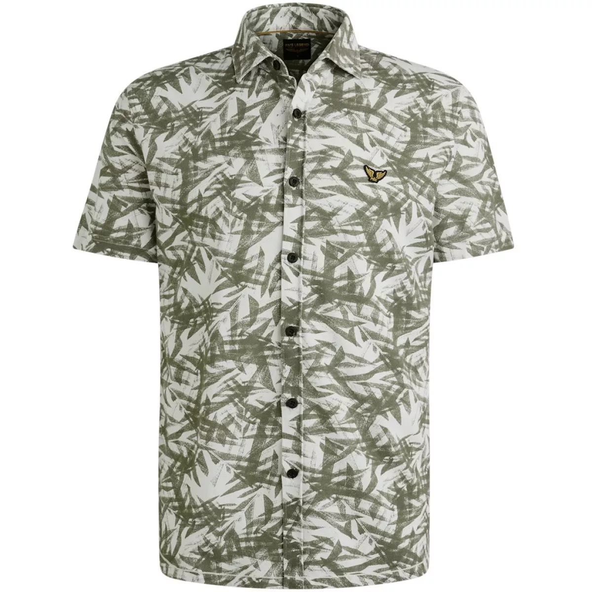 PME LEGEND-Short Sleeve Shirt Print on Jersey-PSIS2505228-7003 Bright white-WIT