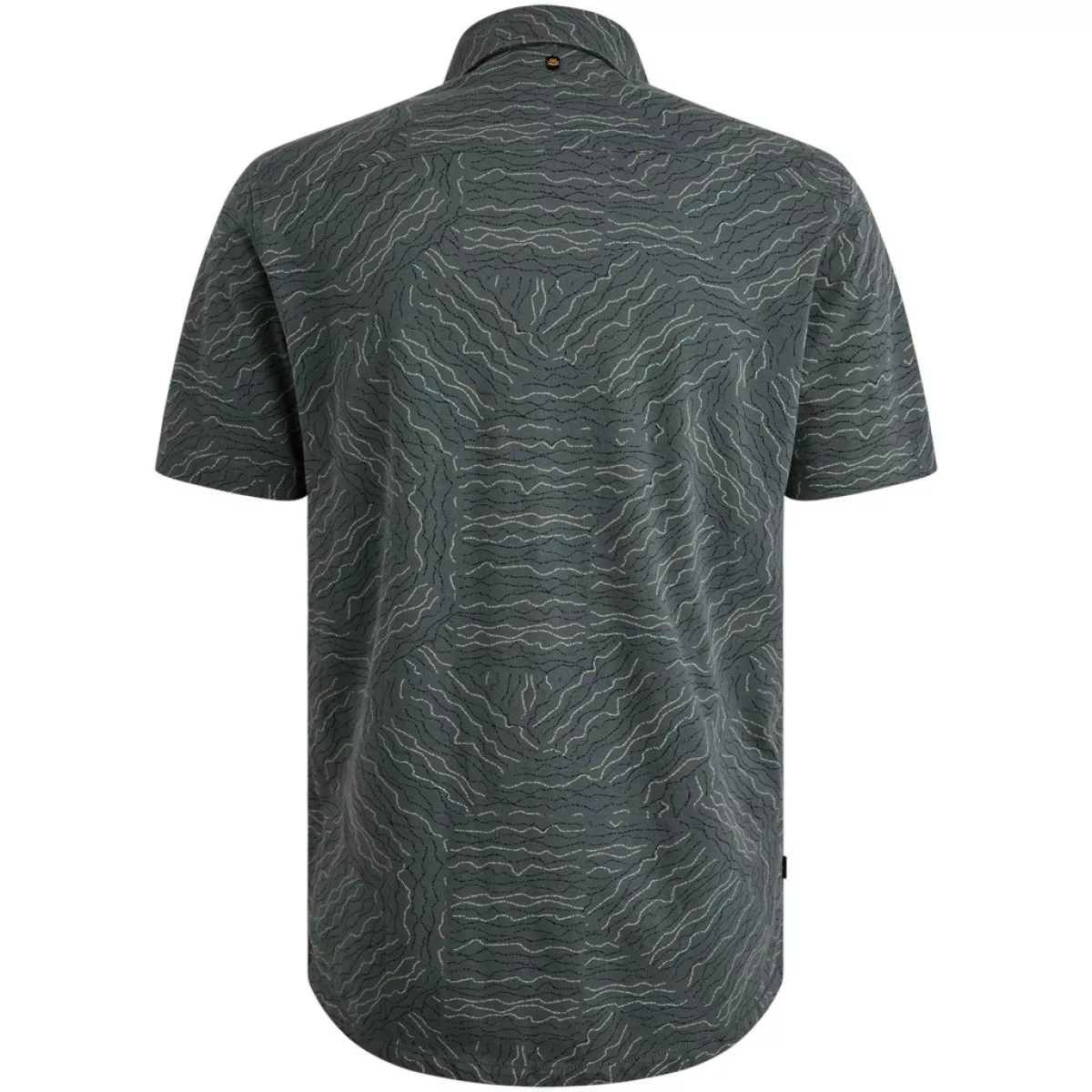 PME LEGEND-Short Sleeve Shirt Print on Jersey-PSIS2505229-9076 Dark slate-GRIJS