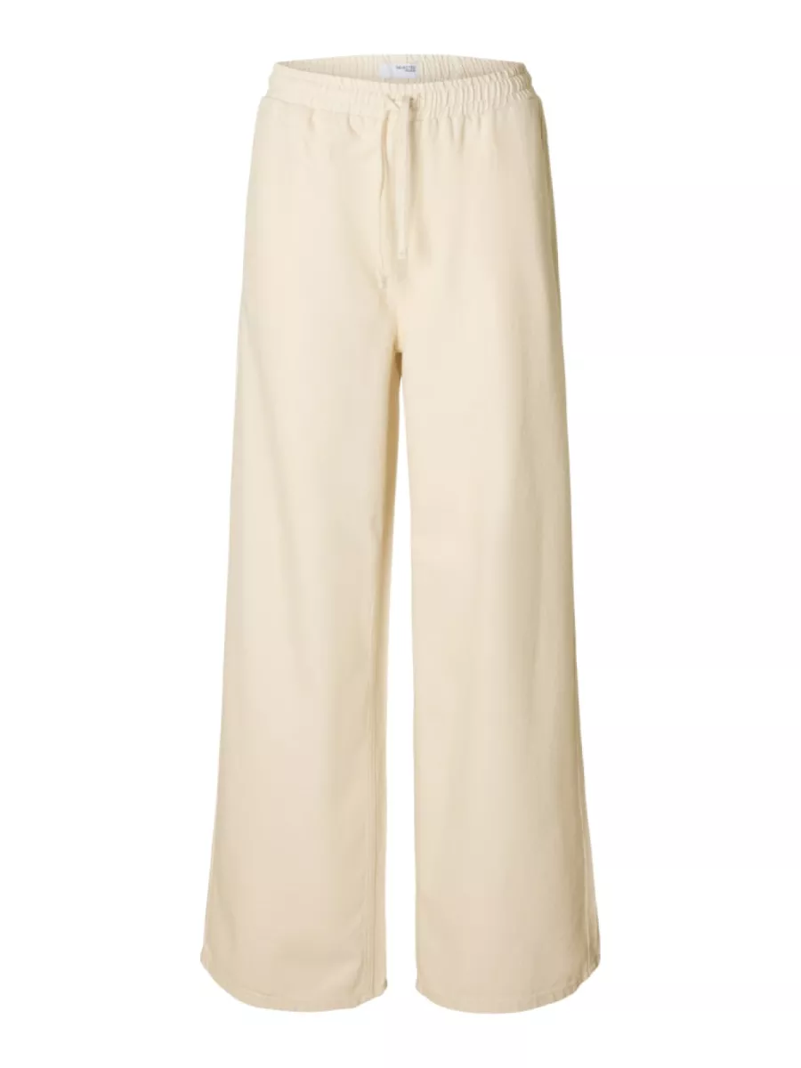 Selected Femme-SLFTENNI HW RELAXED DENIM PANT-16097738-Ecru-ECRU