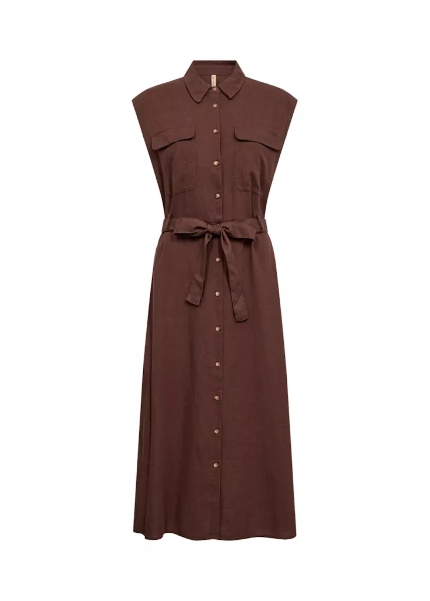 SOYA CONCEPTS-Skirt-Ina 68-8694-CHOCOLADE