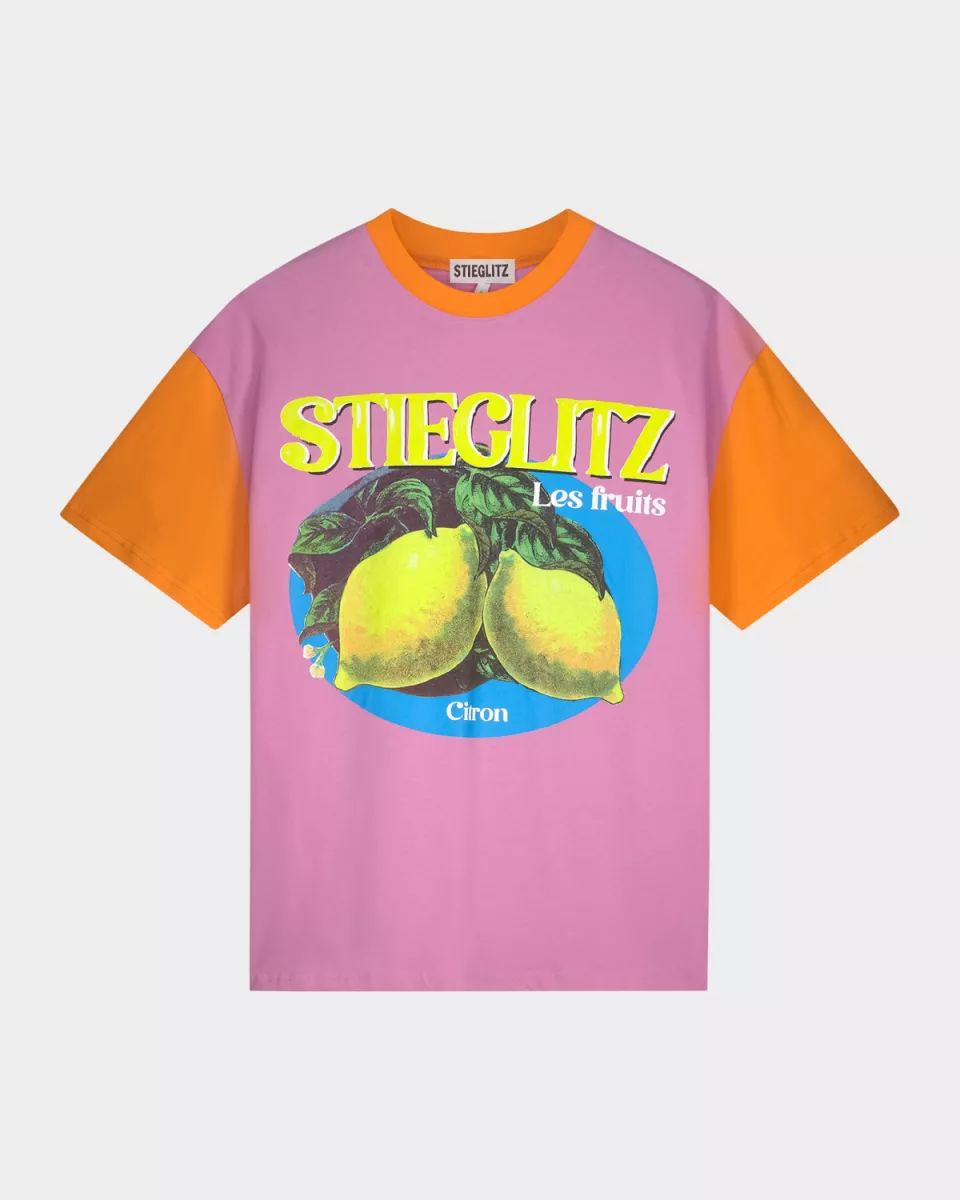 Stieglitz-Simone Oversized T-shirt-S2502057-Pink-PINK