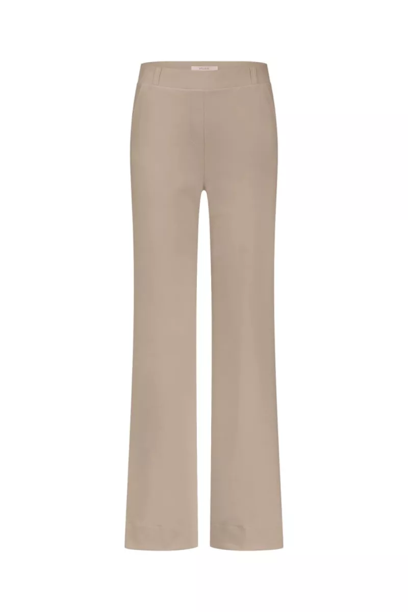 STUDIO ANNELOES-Lexie bonded trousers-94801-2200 Latte-CAFE