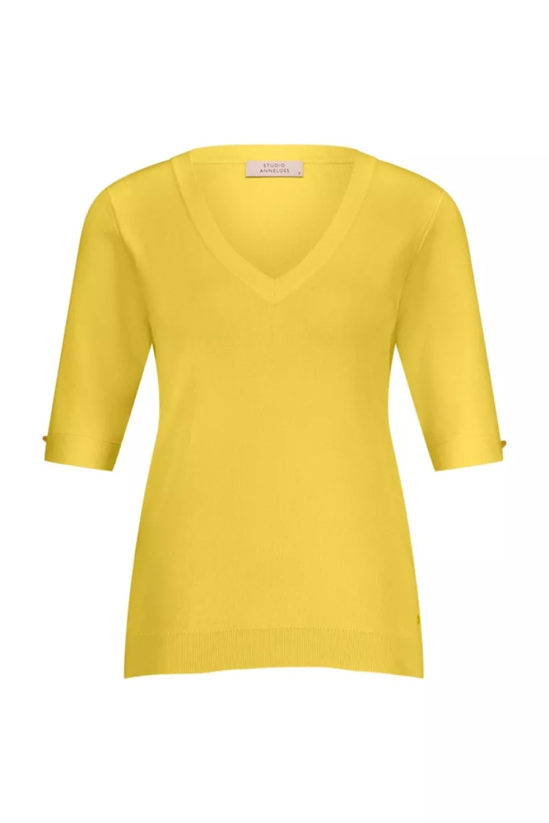 STUDIO ANNELOES-Linay pullover-12822-2000 golden yellow-GEEL