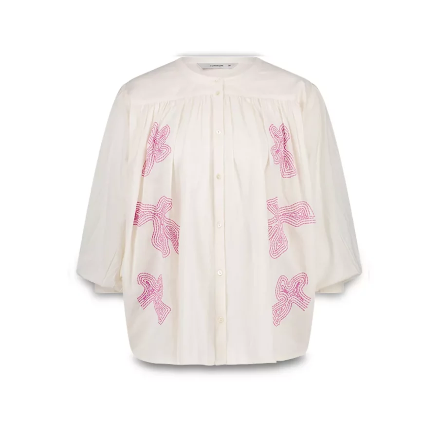 Summum-Blouse cotton voile-2s2925-11624-122 Ivory-OFF WHITE
