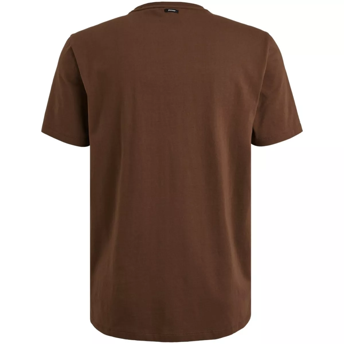 Vanguard-Short sleeve r-neck cotton elastan-VTSS2505550-8252 Chocolate fondant-BRUIN