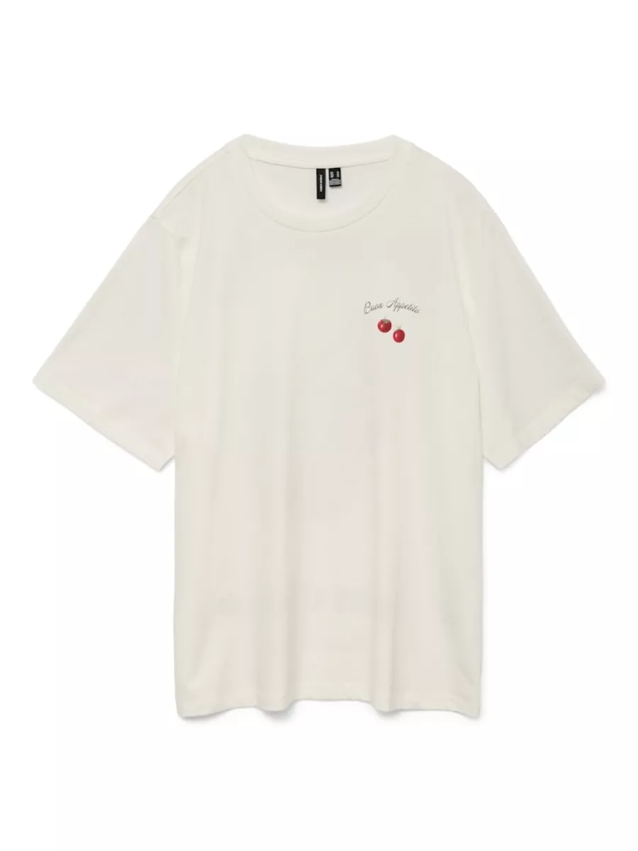VERO MODA-VMAYA CATY SS TOP BOX JRS GA-10329799-Tomato-ROOD COMBINATIES