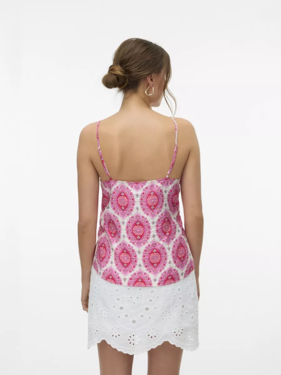 VERO MODA-VMEVELI SINGLET TOP WVN LCS GA-10333809-Birch-ROSE COMBINATIES