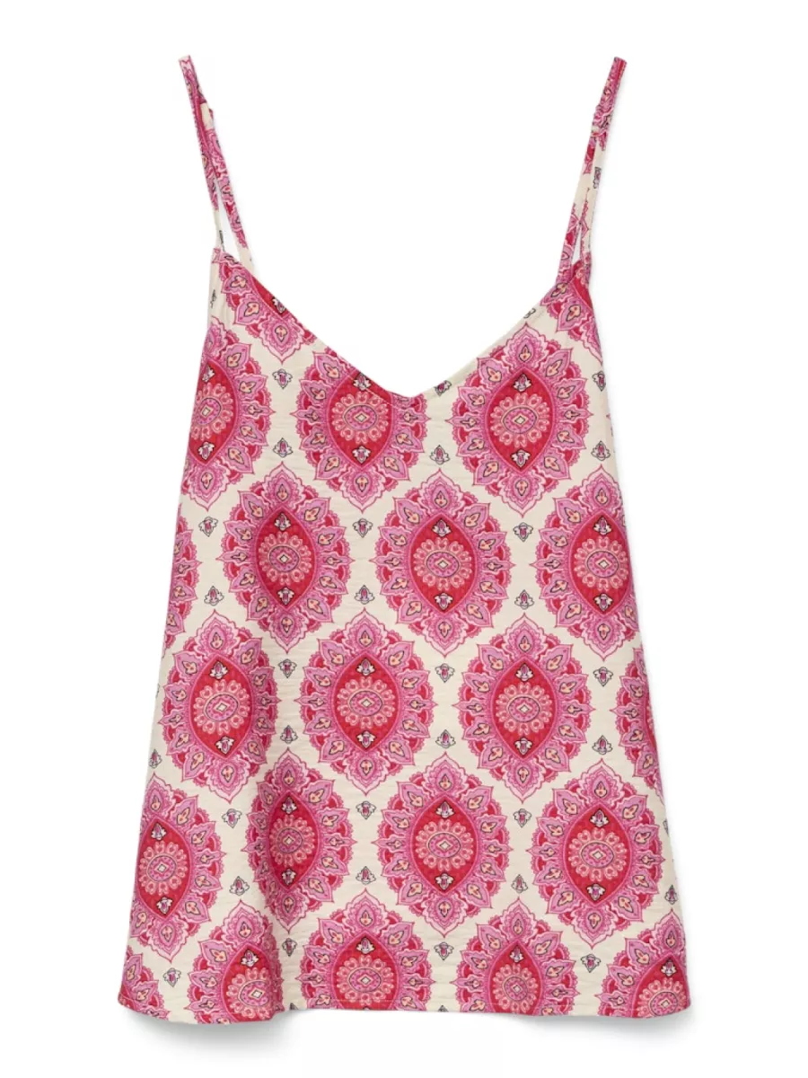 VERO MODA-VMEVELI SINGLET TOP WVN LCS GA-10333809-Birch-ROSE COMBINATIES