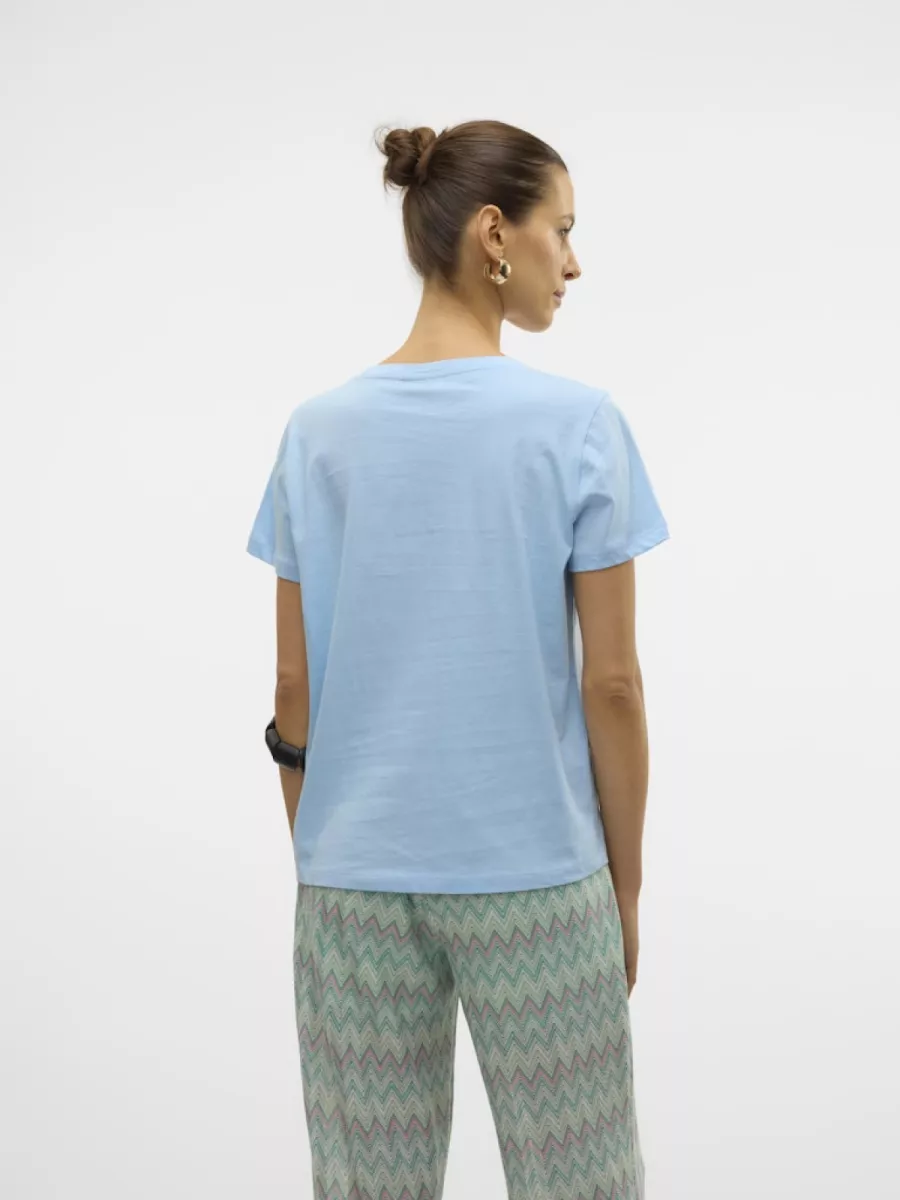 VERO MODA-VMSARA FRANCIS SS TOP BOX JRS-10328157-Airy Blue-BLUE
