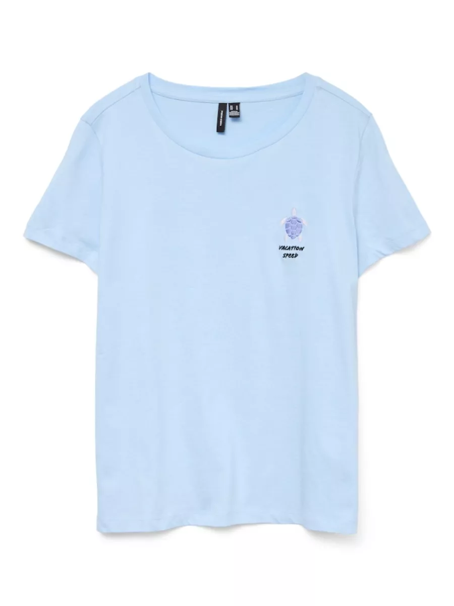 VERO MODA-VMSARA FRANCIS SS TOP BOX JRS-10328157-Airy Blue-BLUE