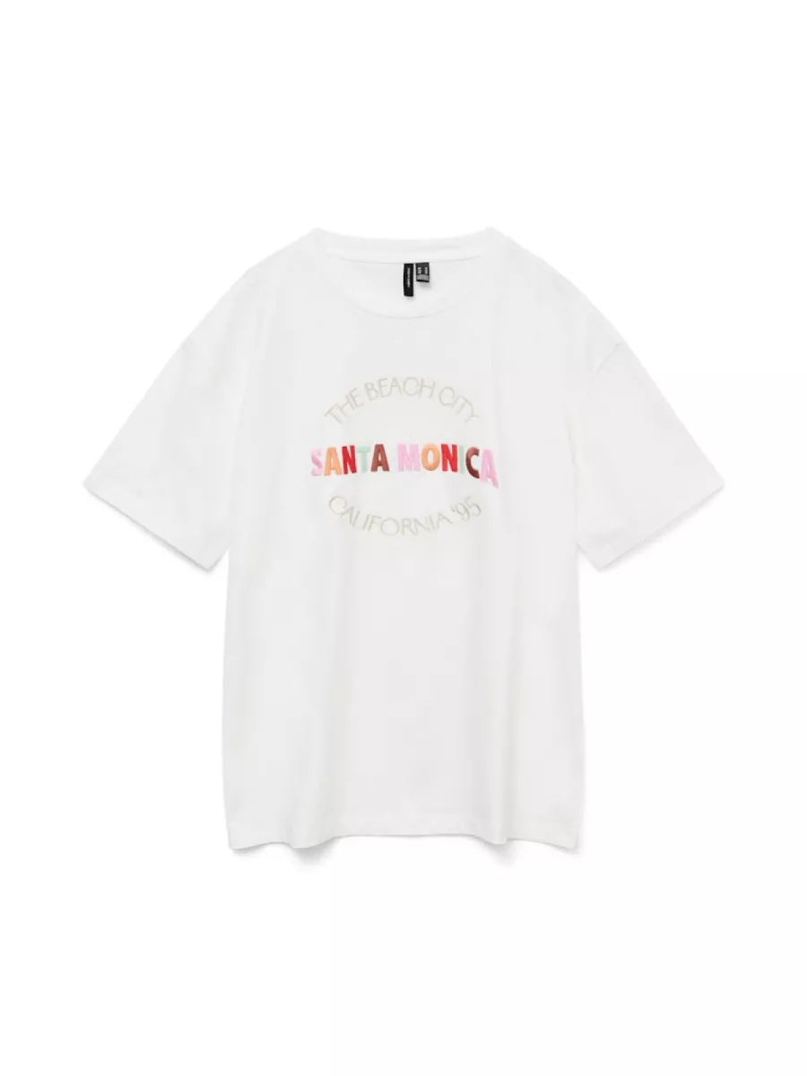 VERO MODA-VMSARA MIA SS TOP BOX JRS SPE GA-10325349-Santa Monica-OFF WHITE