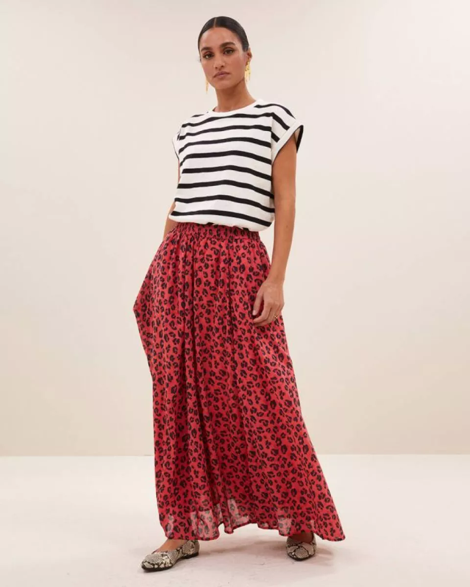 By-bar-Tobi Stripe Top-25511023-806 Grain Black Stripe-ZWART COMBINATIES