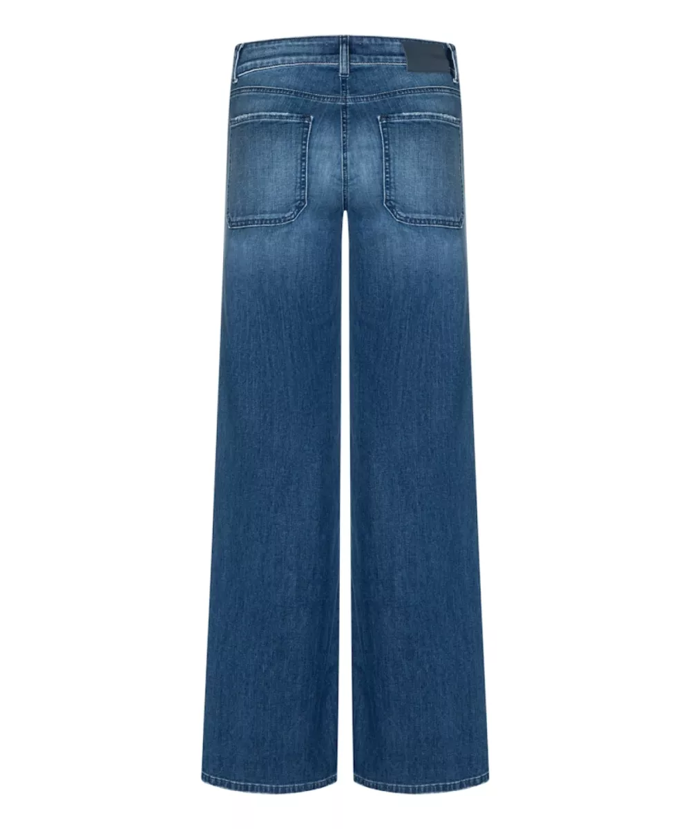 CAMBIO-Aimee patched-9118 0117 00-5055 Mid sunny-DENIM