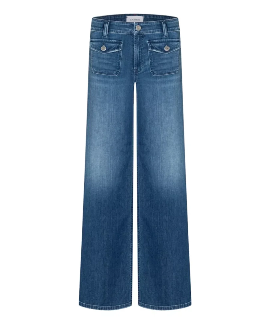 CAMBIO-Aimee patched-9118 0117 00-5055 Mid sunny-DENIM