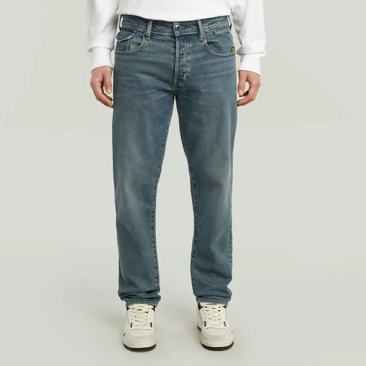 G-STAR-Morry FWD regular rapered-D26141-D775-H139 worn in glace-DONKER BLAUW