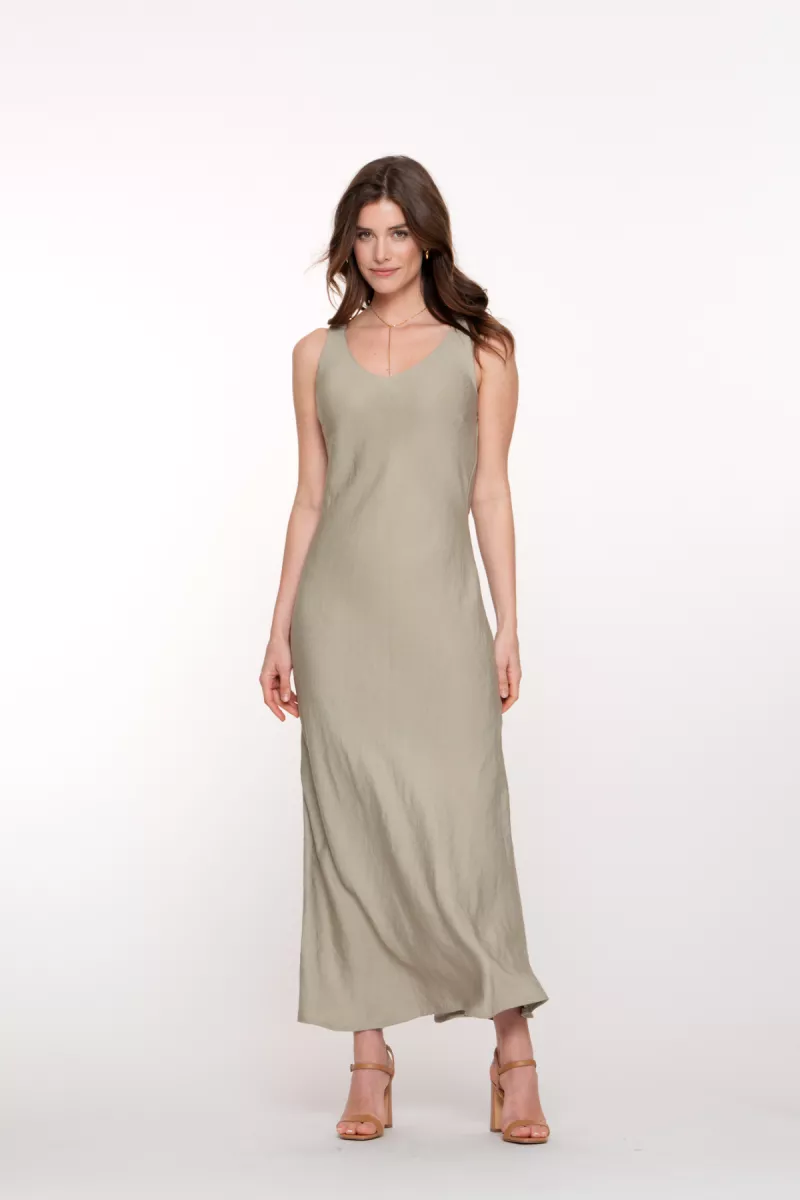 GEISHA-Dress-57344-20-555 Khaki-KHAKI