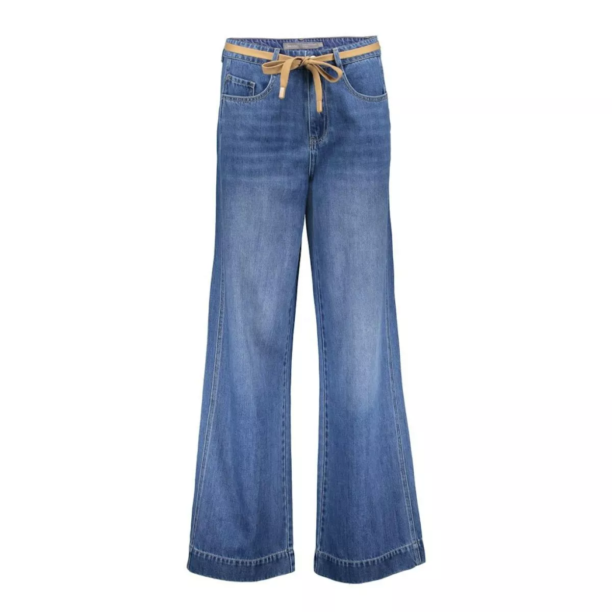 GEISHA-Jeans wide seams-51003-10-811 Stonewash denim-DENIM