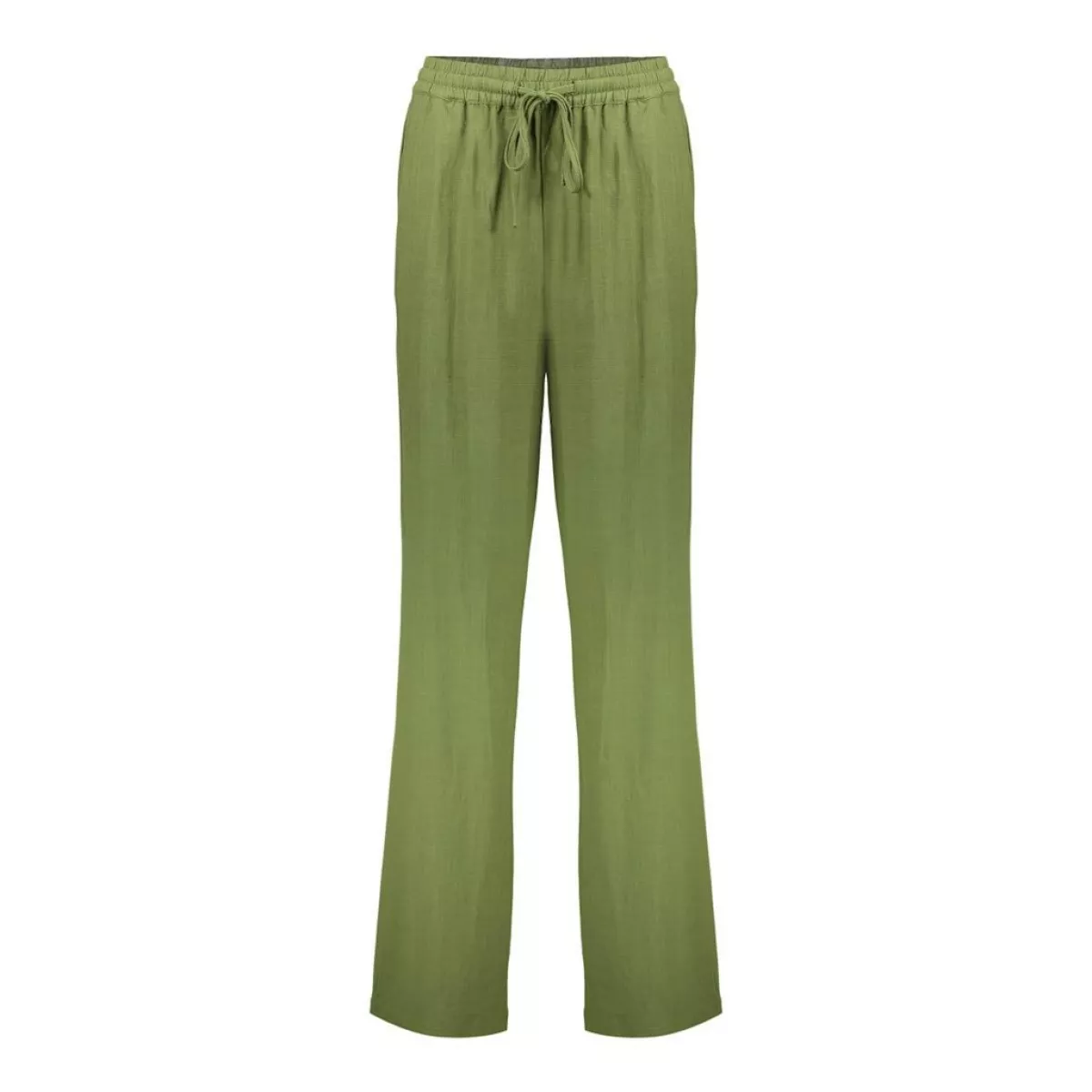 GEISHA-Pants fake linen-51340-21-530 Evergreen-GROEN
