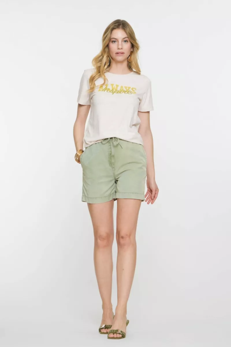 GEISHA-Shorts-51022-10-549 Light army-LEGERGROEN
