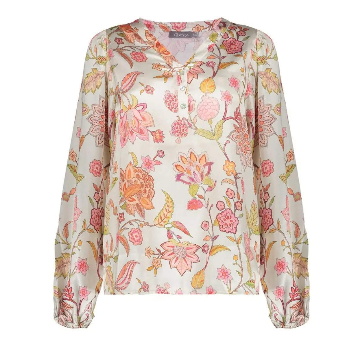 GEISHA-Top flowers-53050-81-420 Pink offwhite-ROSE