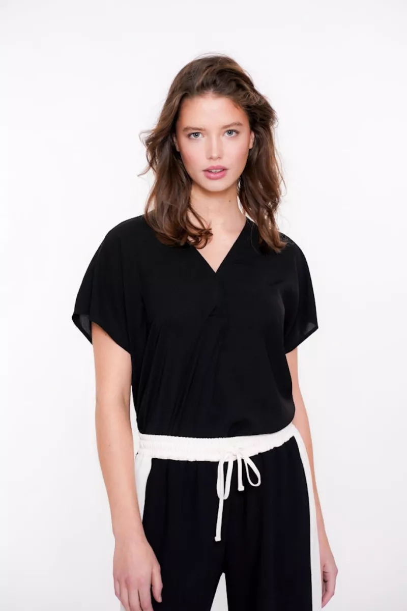 GEISHA-Top sleeveless-53003-10-999 Black-ZWART