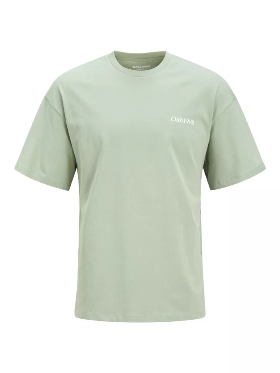 JACK & JONES-JJEBRADLEY GRAPHIC TEE SS O-NECK NO-12268268-Iceberg green-GROEN