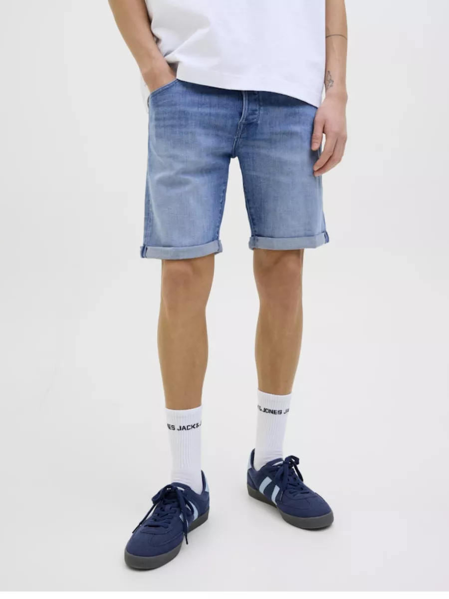 JACK & JONES-JJIRICK JJFOX SHORTS CB 310 SN-12269608-Blue denim 318-BLUE