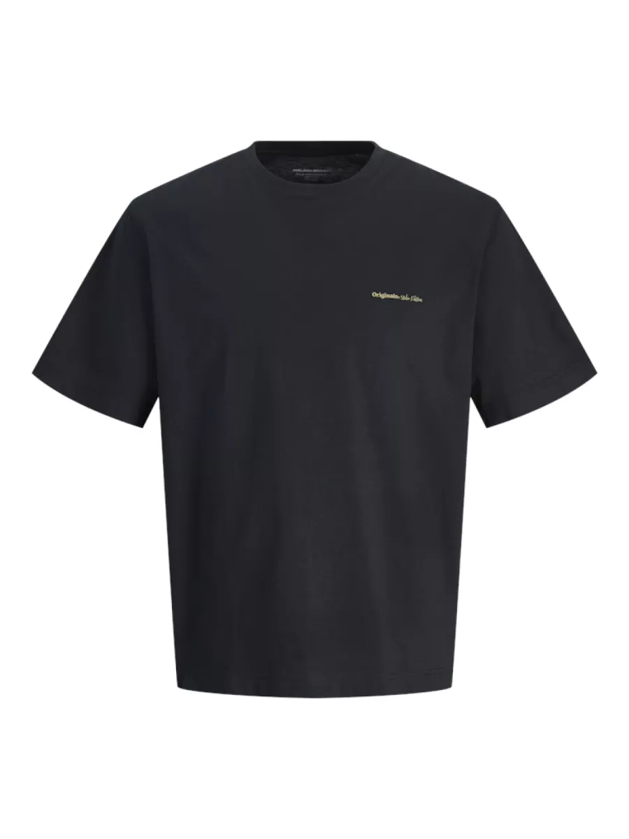 JACK & JONES-JORPAROS EASTER SKETCH TEE SS CREW-12273171-Black Bandana-ZWART COMBINATIES