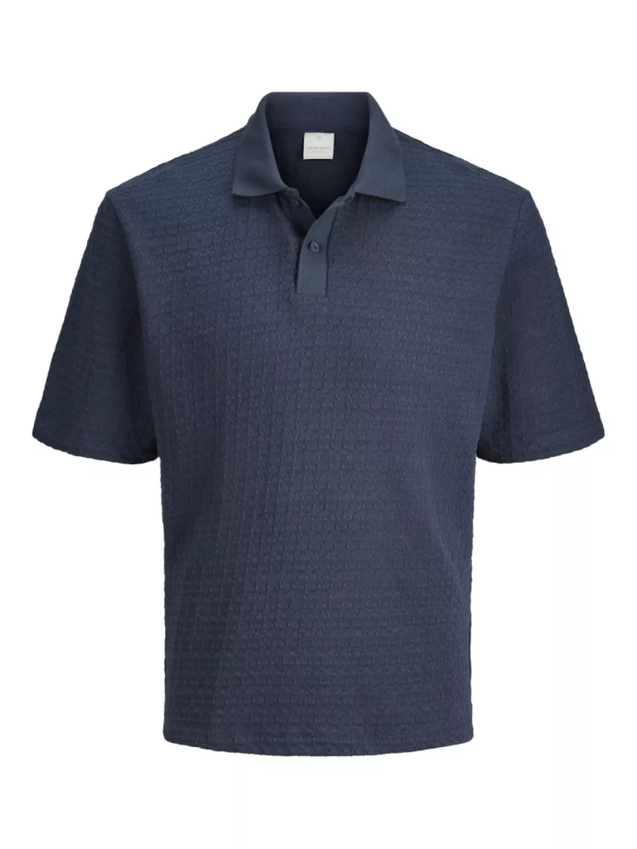 JACK & JONES-JPRKINSLEY SS POLO STYD SS25-12286334-Blue nights-BLUE
