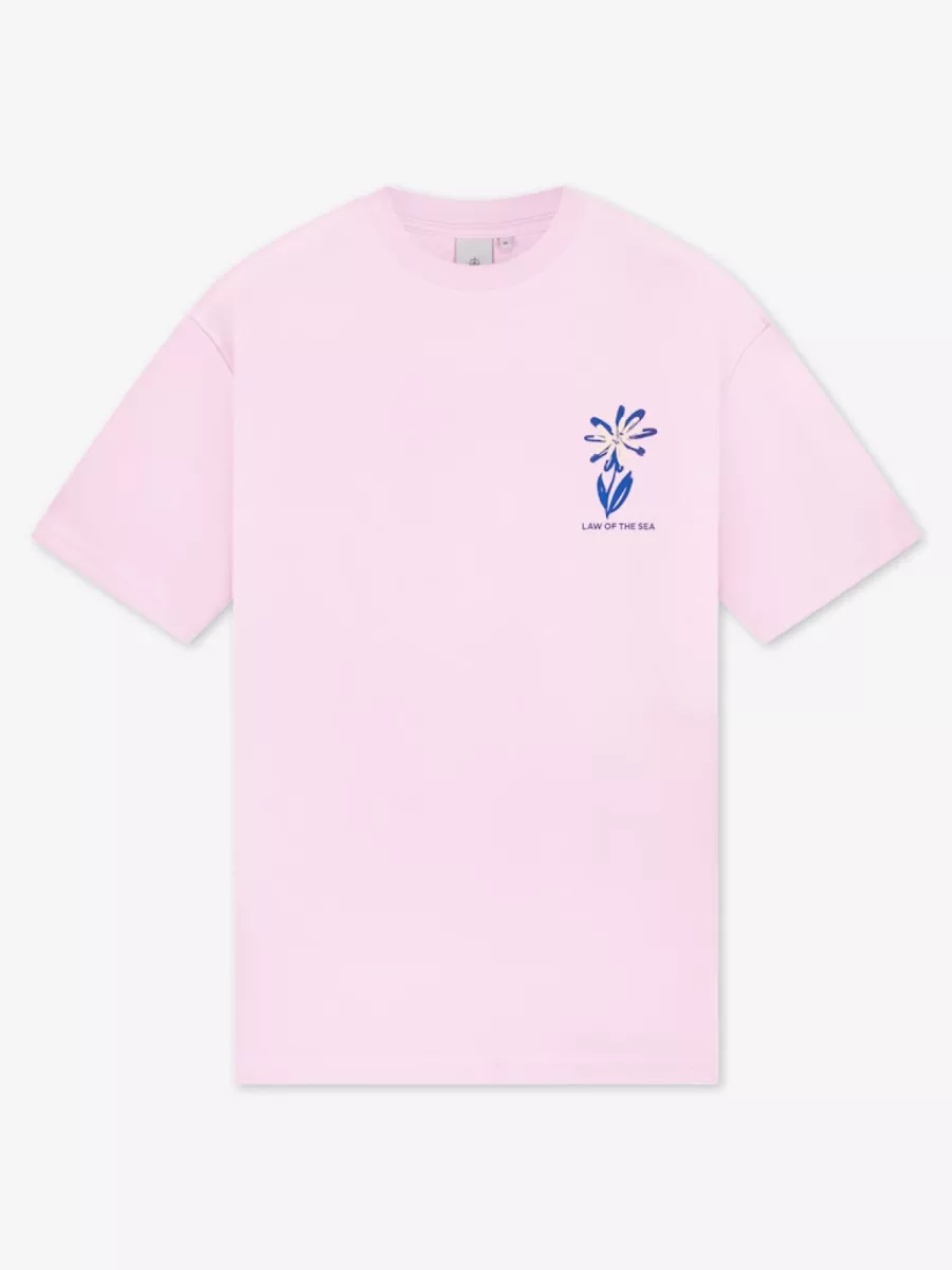 Law of the Sea-Flower artwork tee-10210-204 winsomee orchid-VIOLET