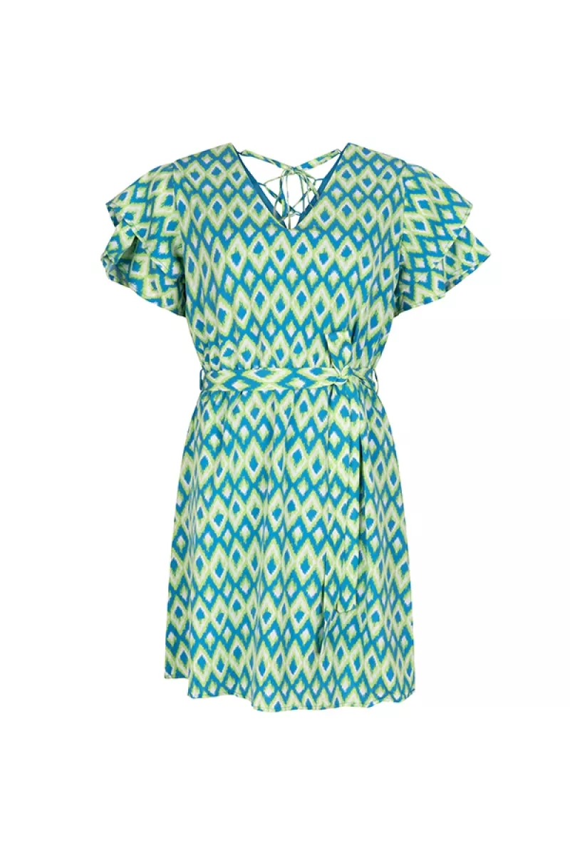 LOFTY MANNER--PF23 - Dress Yareli.out-449 green reef p-GROEN COMBINATIES