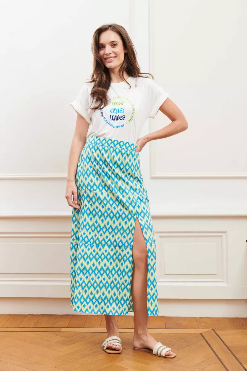 LOFTY MANNER--PF40 - Skirt Aleah.out-449 green reef p-GROEN COMBINATIES
