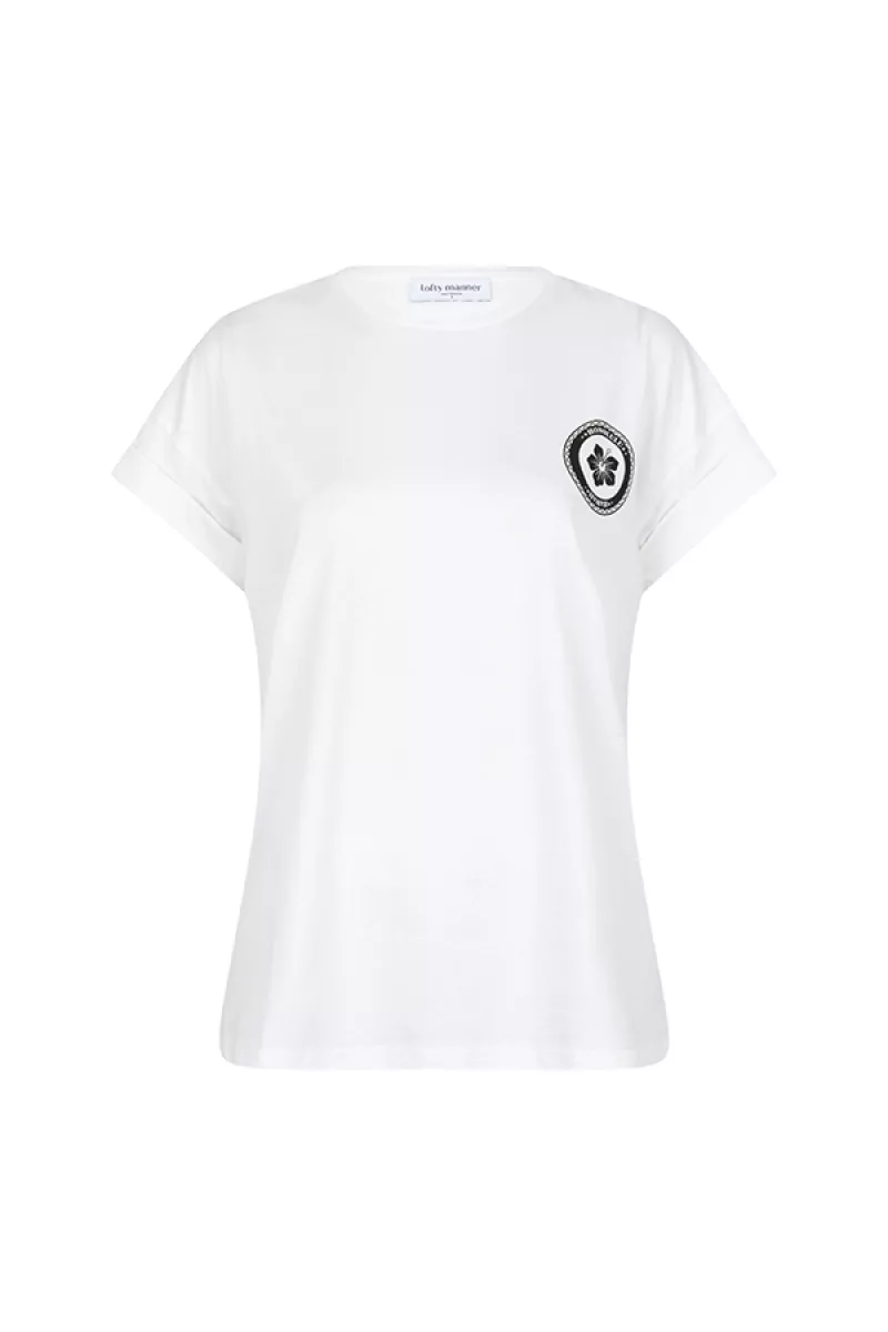 LOFTY MANNER-Shirt KM-QF11 - T-shirt Chanda-100 white-STONE