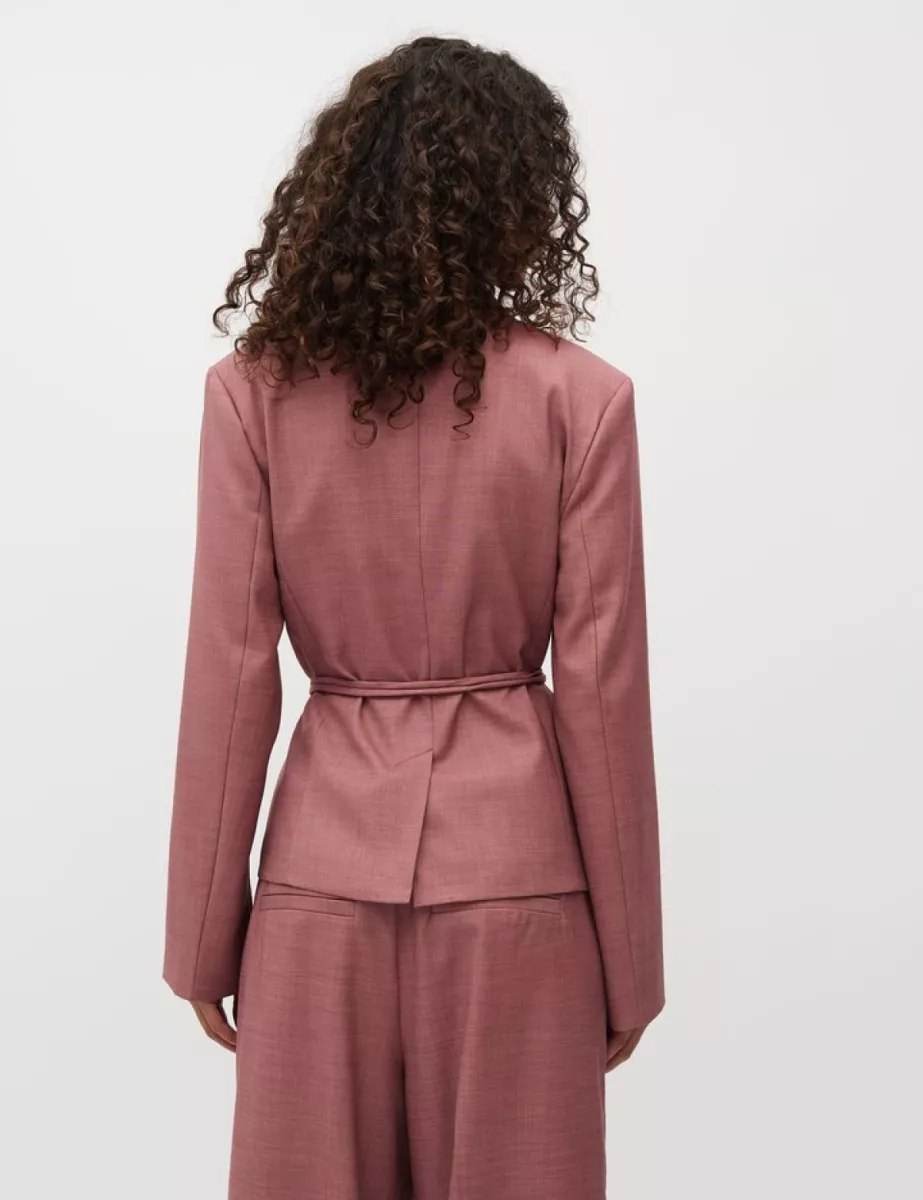 MBYM-Ivia-M-Moniq Blazer-T14 Rose Brown Melange-BORDEAUX