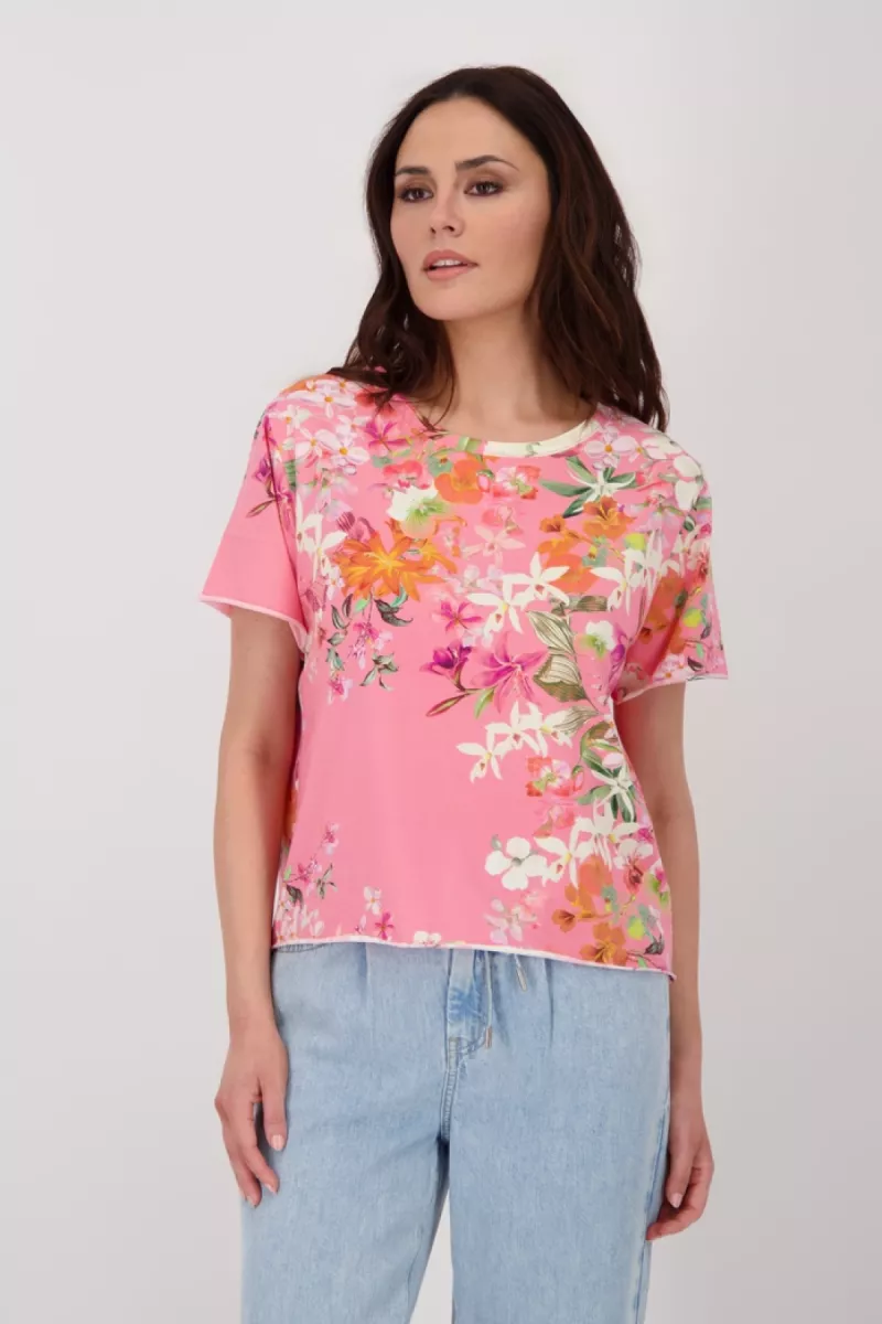 Monari--410053-446 Coral pink pattern-ROSE